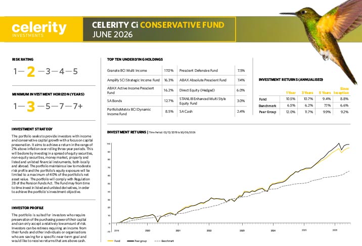 Celerity Conservative FFS